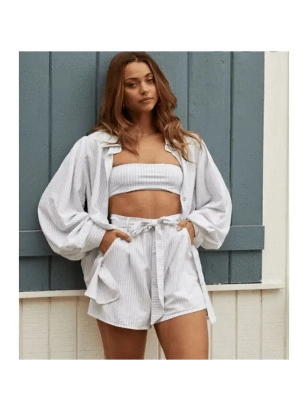Charlie Holiday Coastline Beach Stripe Shorts